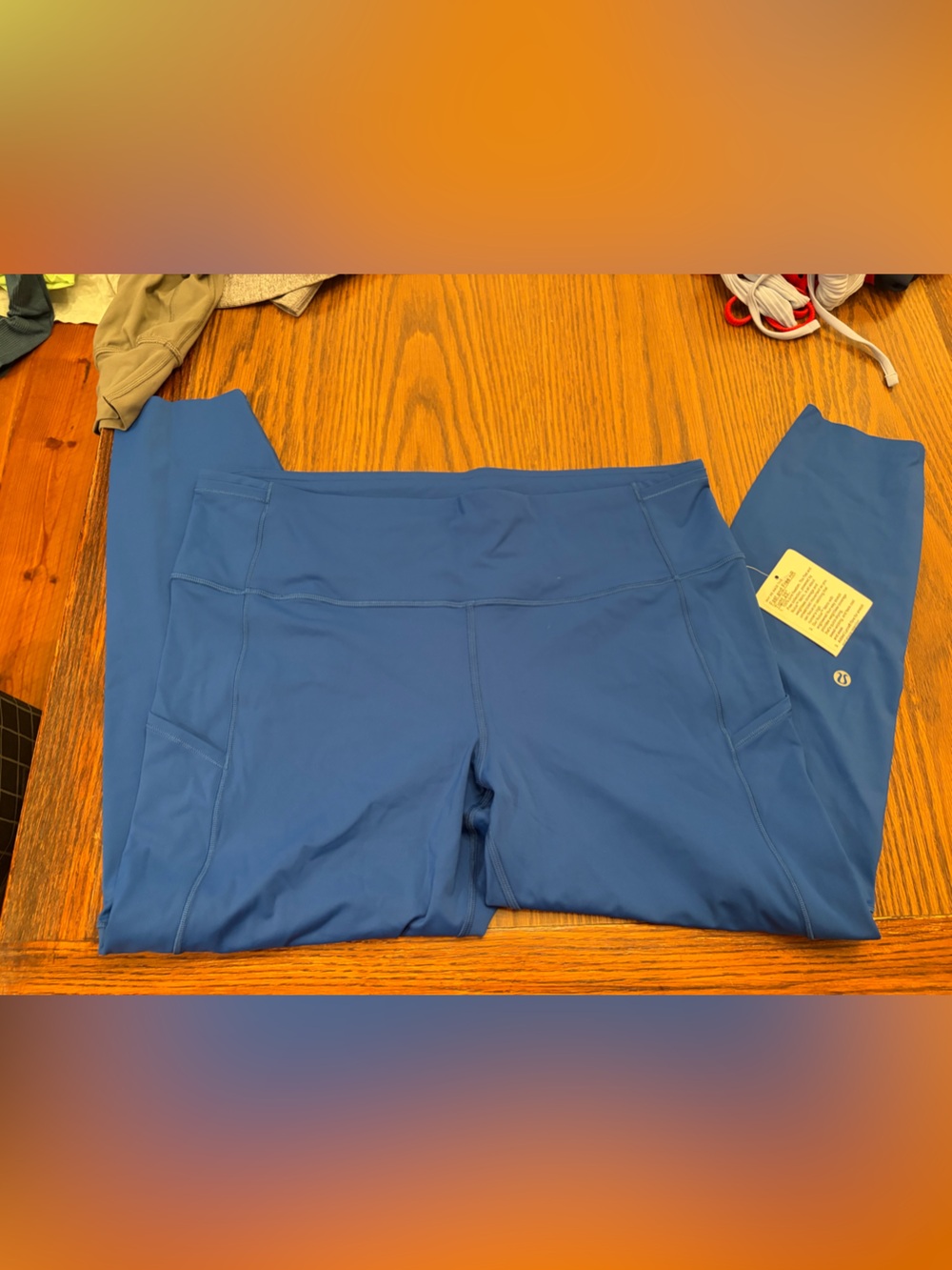 lululemon athletica Deep Blue Fast and Free 25” Leggings with Tag
